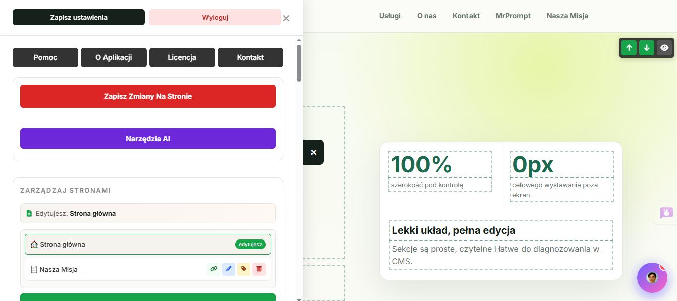 Panel zarządzania MrBox24 CMS
