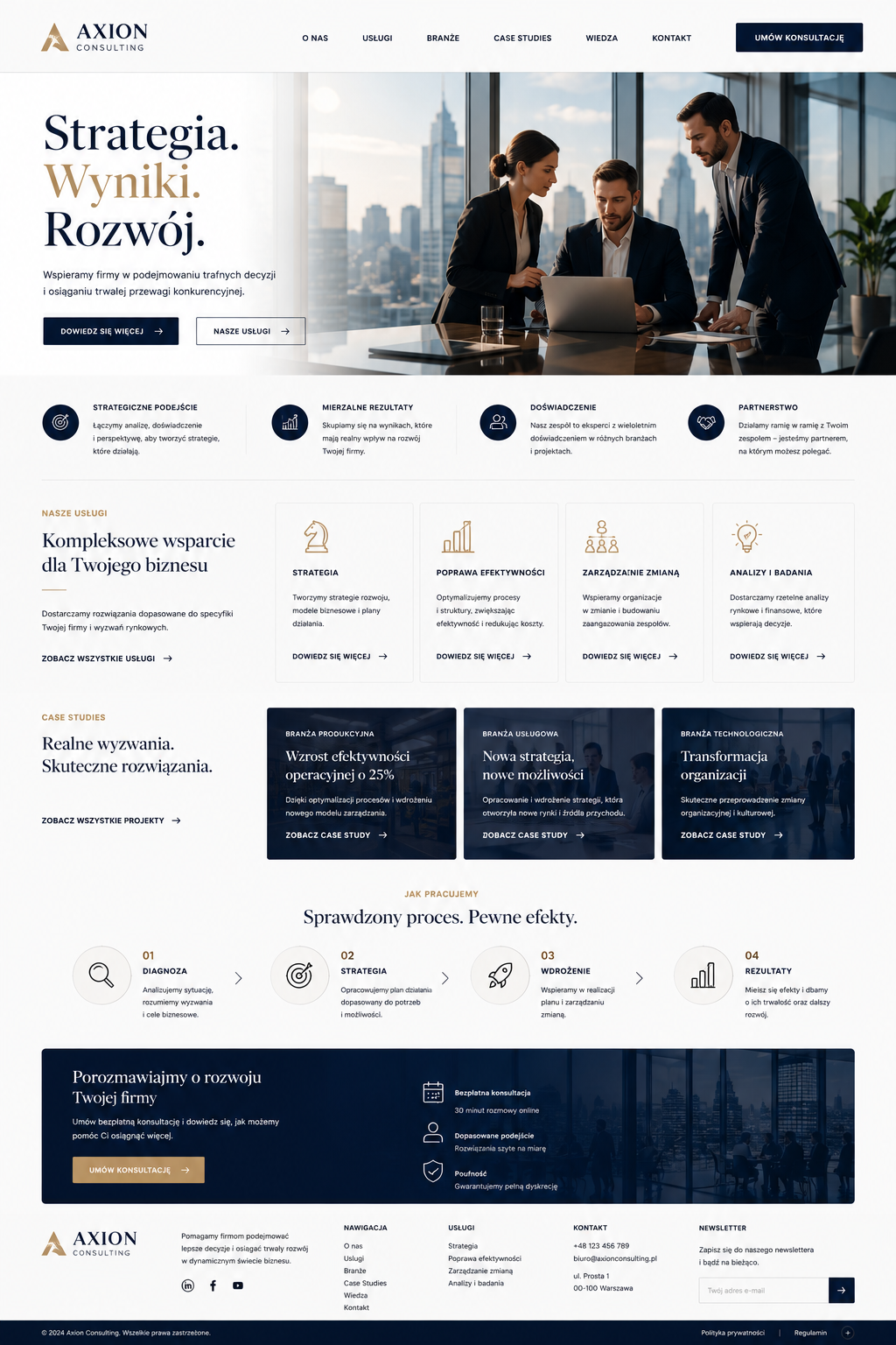 Landing page — Usługi transportowe