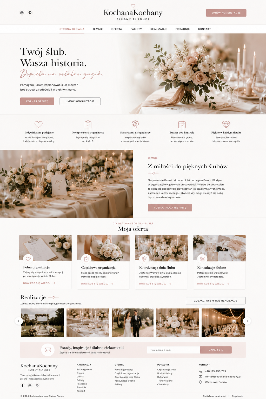 Landing page — Usługi sprzątające